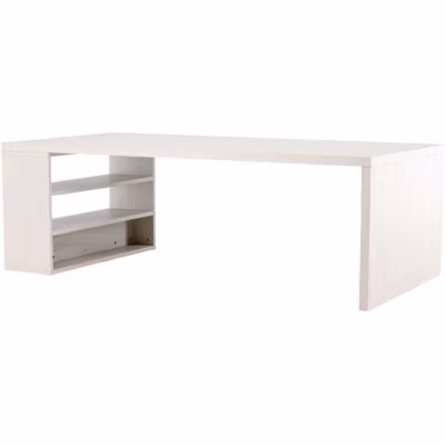 Table de repas 230×110 cm avec étagères Mika