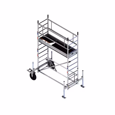 Echafaudage paysagiste – 1 plateau – Hauteur max. de travail 3.30m – Longueur plateau 2,00m – EC120TH