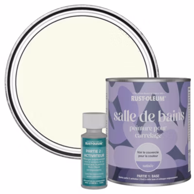 Peinture Verte pour carrelage de Salle de Bain, Satinée – RUST-OLEUM – Fleur de Pommier 750ml