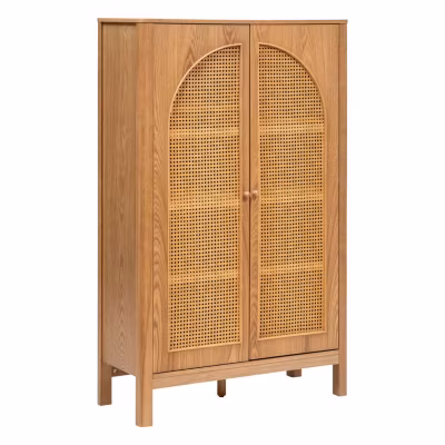 Armoire 2 portes en cannage TIRIA