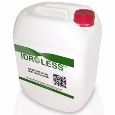 Nanohidrof 9W Oléorépulsif et Anti-Taches (25 litres) – Anti-graisse et oléofuge. Hydrofuge sans solvants avec nanoparticules