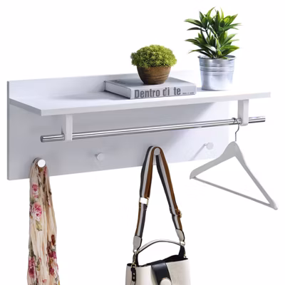 Porte-manteaux mural ULF, blanc