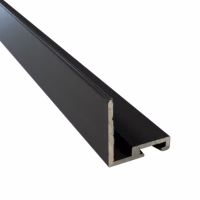 Cornière basse pour placard coulissant, rainure pour balai anti-poussière 1500mm – Gris ardoise