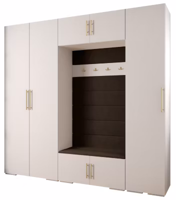 Garde-robe Inova 3 porte battante 236,7/250/47 3 Portes (blanc)