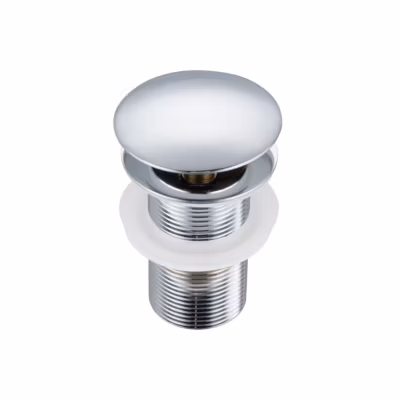 Balneo Bonde clic-clac sans trop-plein, pour lavabo, finition chrome, laiton