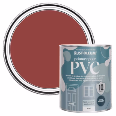 Peinture Rouge pour Portes et Fenêtres en PVC, Finition Mate – RUST-OLEUM – Bordeaux 750ml
