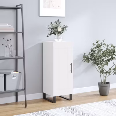 vidaXL Buffet blanc 34,5x34x90 cm bois d&rsquo;ingénierie 830468