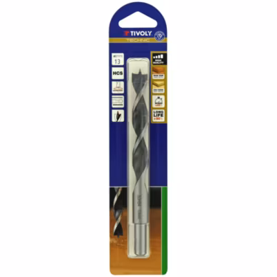 Foret bois 3 pointes -Queue cylindrique -Gradué SLRD: 13 / L: 151 / TIVOLY