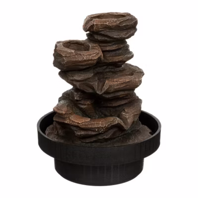 Fontaine Sharmila – résine – noir – H22 – 5 cm – Atmosphera