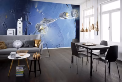 Papier peint panoramique sur intissée de Komar – Star Wars Classic RMQ Death Star Assault – Taille: 500 x 250 cm