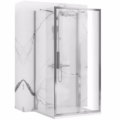 Cabine De Douche D&rsquo;Angle Rea Rapid Slide Chrome 140X100