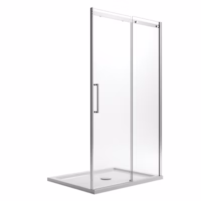 Porte Paroi Douche 110CM H200 Verre Transparent 8mm vers Droite avec Easy-Clean mod. Prime