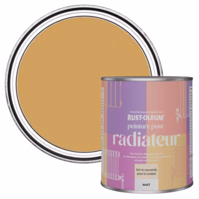 Peinture Jaune pour Radiateur, Finition Mate – RUST-OLEUM – Dijon 750ml