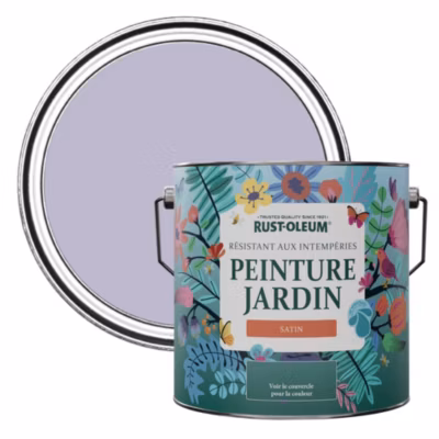 Peinture Violette pour Jardin et terrasse, Finition Satinée – RUST-OLEUM – Glycine 2,5 L
