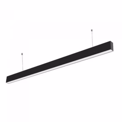 Réglette LED Suspendue Interconnectable NOIR – SILUMEN – 120cm 40W – Allumage instantané – Durée de vie 20000h