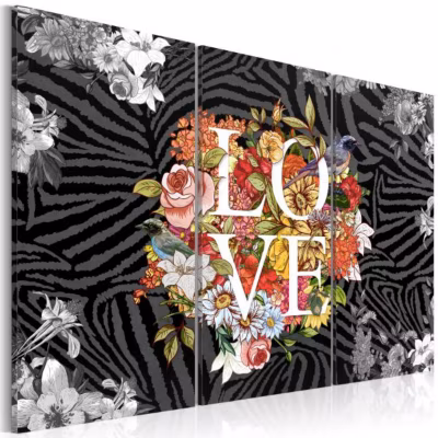 Tableau Flowers from the heart 60×40 cm