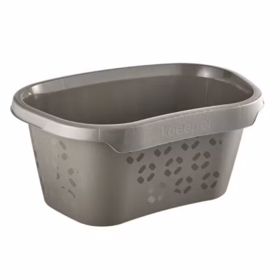 Corbeille à linge en Plastique Recyclé 30,5 litres – Gris