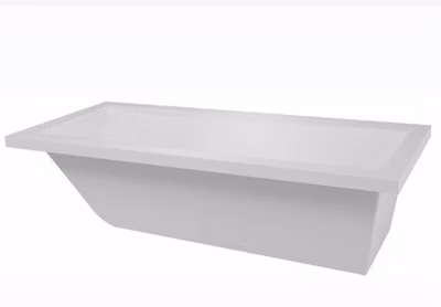 Baignoire à encastrer Calos 2.0 (avec pieds inclus) – Dimensions :180 x 80 x 58 – 235 litres