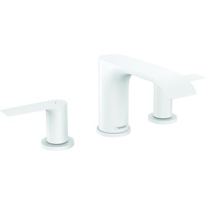 HANSGROHE Mélangeur de lavabo 3 trous 90 avec tirette et vidage blanc mat