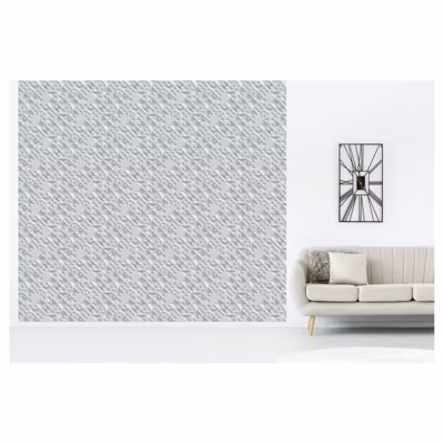 Papier peint intissé TRIANGLES 3D 300 x 270 cm (LxH) – Tapisserie murale panoramique XXL, Made in France par Scenolia