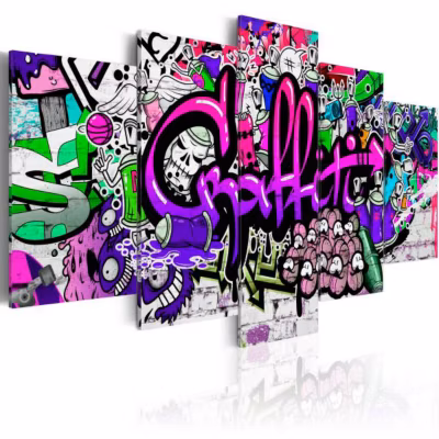 Tableau Style de la rue 100×50 cm