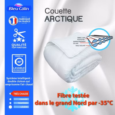 Couette Arctique 140 x 200 cm pour lit 1 place 90 x 190 cm