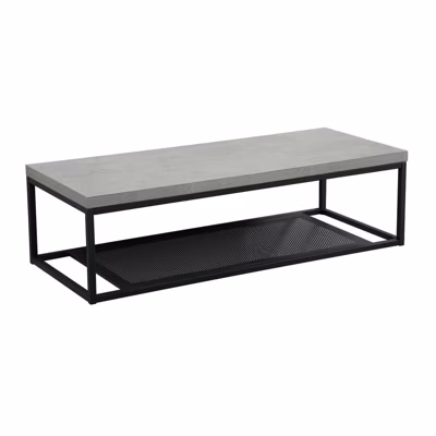 Plan de toilette suspendu WILL -Ep. 3,8cm L120cm + structure métal