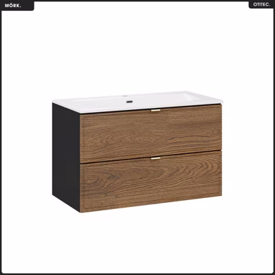 Ensemble de meubles sous vasque – 80 cm – avec Plan – Vasque – MÖRK
