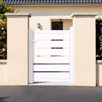 Portillon 1m VOGEL H.120cm aluminium blanc