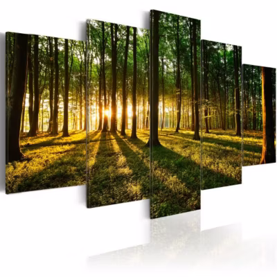Tableau Adventure in the woods 100×50 cm