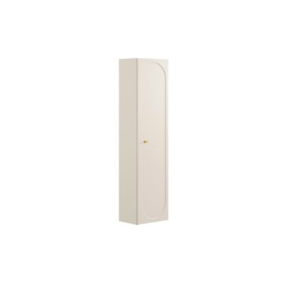Colonne TORNADO 140 cm  Finition sable  1 porte, 4 étagères, style contemporain