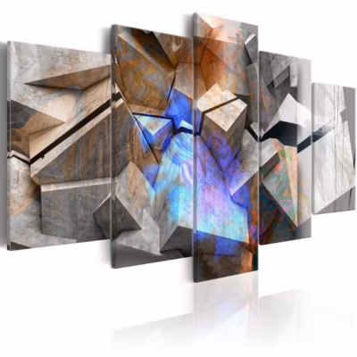 Tableau Abstract Cubes 100×50 cm