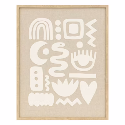 Déco murale 3D Petra beige 40x50cm – Atmosphera