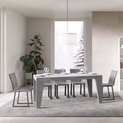 Table en ciment – NAXY – Roxell – extensible 264 cm – contemporaine