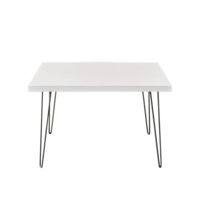 Table basse VIDA 68 x 68 cm pour salon, chambre Blanc