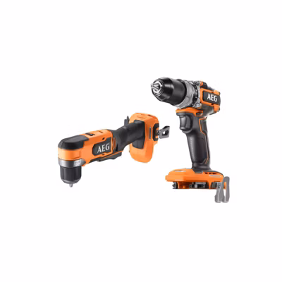Pack AEG Perceuse à percussion – Perceuse-visseuse d&rsquo;angle – 18 V – Subcompact – Brushless