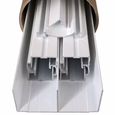 Kit de quincaillerie Styldoor en alu pour placard coulissant avec freins et balais H2.5m x L3m, 2 vantaux, finition Laqué Blanc