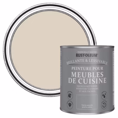 Peinture Beige pour Meubles de Cuisine, Brillant – RUST-OLEUM – Jute 750ml