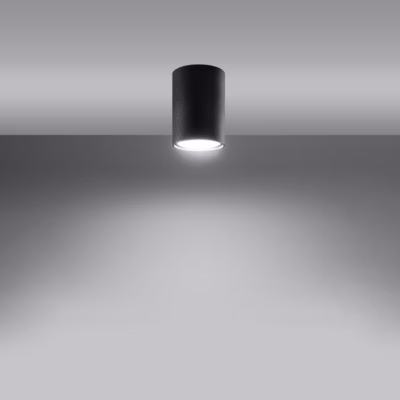 Plafonnier en acier 1 ampoule 3000K – 6x6x10cm Sollux
