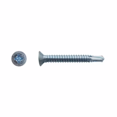 500 Vis Autoperceuses Tête Fraisée Phillips 4.2 x 25.4 mm – DIN 7504 O – Zingué blanc – D-Work