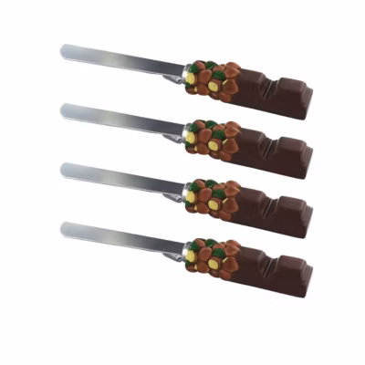 Set de 4 ustensiles de cuisine spatule pour pâte à tartiner et spatule Fackelmann Display