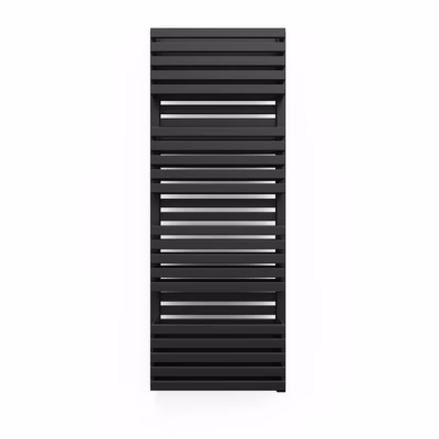 Sèche-serviette eau chaude noir de 870mm de haut et 450mm de large – 550 Watt – QUA870/450BSXN