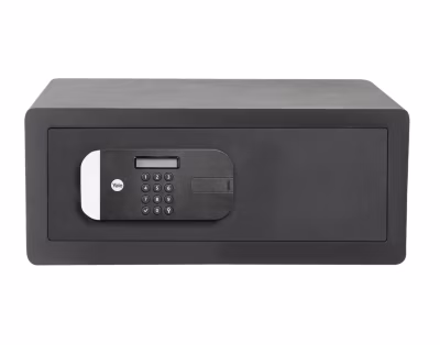 Coffre-fort haute sécurité YALE YLEM/200/EG1 format ordinateur portable 24L noir acier blindé serrure électronique