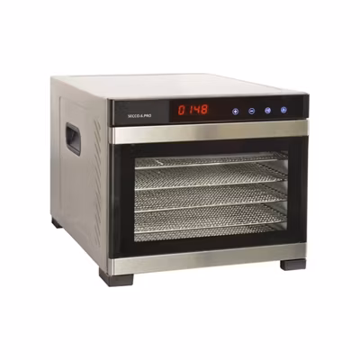 Déshydrateur fruits et légumes 6 plateaux inox Kitchen Chef SECCO6PRO