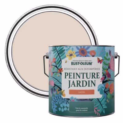 Peinture Rose pour Jardin et terrasse, Finition Satinée – RUST-OLEUM – Pêche 2,5 L