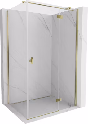 Mexen Mist-H T cabine de douche pivotante droite 85 x 110 cm, transparent, or – 8A5T-085-110-50-00-P