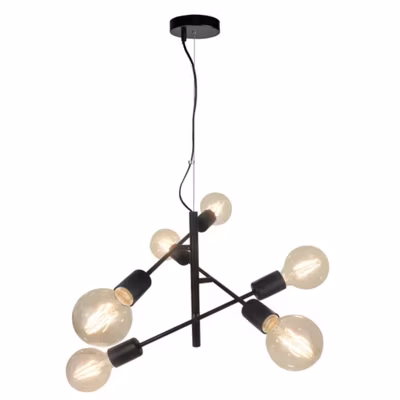 Suspension  intérieure Led métal noir – Sampa Helios – Tub