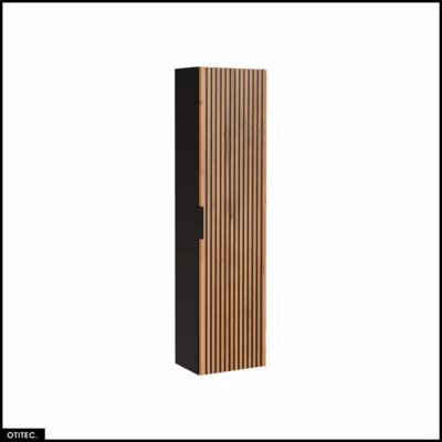 Colonne haute – 35 x 140 cm – 1 porte – Chêne Wotan – WOTANIA