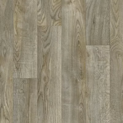 Sol PVC Textile – Aspect parquet chêne foncé – Rouleau de 2m x 2m
