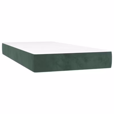 Matelas de lit à ressorts ensachés fermeté moyenne 90x210x20 cm velours vidaXL